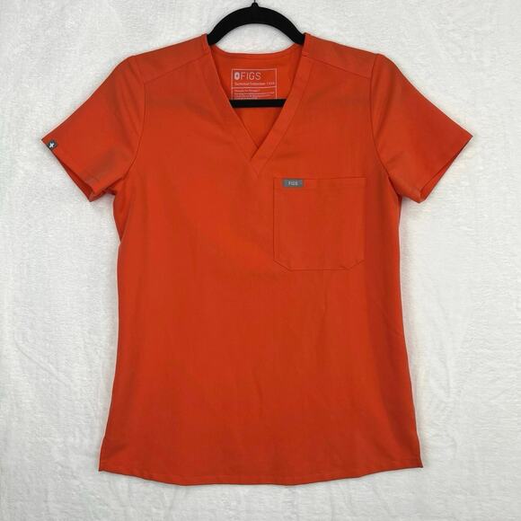 Figs Scrub Set Sunset Orange Womens Zamora Joggers XSP Catarina Top XXS - Picture 4 of 16